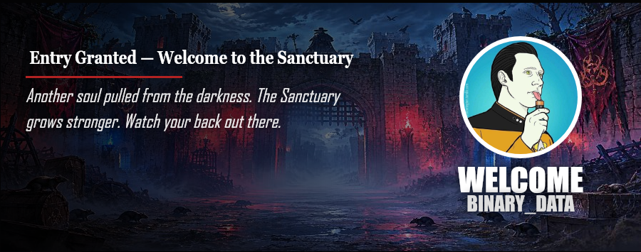 Welcome message — variation 1